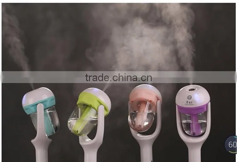 50ml aroma 180 degree rotation mini car humidifier ultrasonic car air purifier