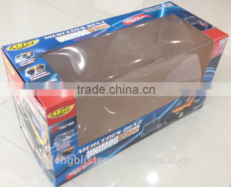 Corrugated CMYK Cardboard Boxes with PVC/PET window for toys/metal/electronic
