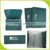 custom logo design pvc clip folder,bone folder