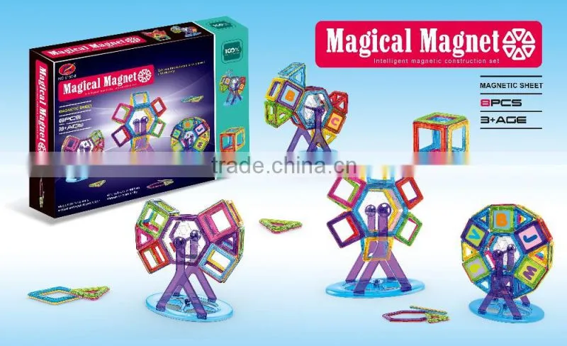 20pcs matched magnetic construction building block enlighten puzzles 3D etucational toys
