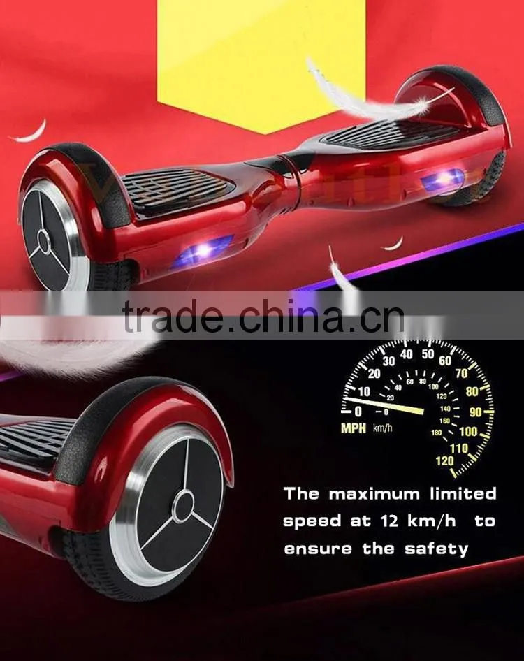 China 6.5 inch electric 2 wheel bluetooth hoverboard balance with Samsung battery