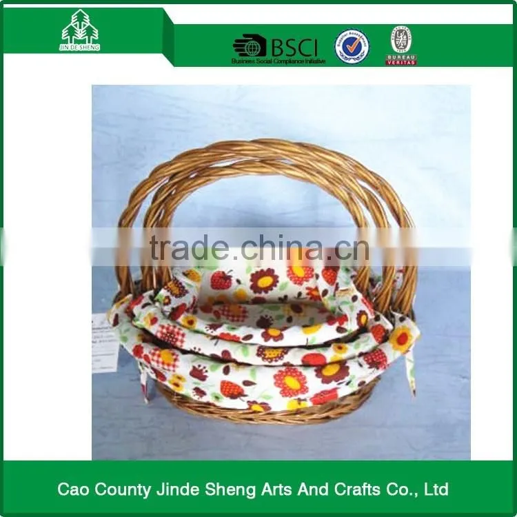 Home Decoration willow fabric willow basket / modern willow picnic basket with good quality