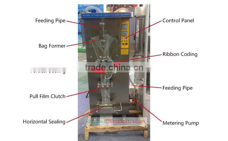 HP1000L-I Automatic Juice And Pure Water Sachet Packing Machine