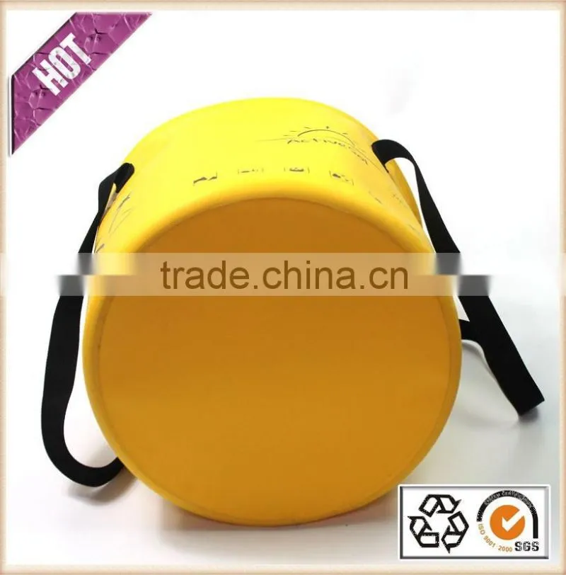 Fishing Folding Bucket 10L 20L 30L Flexible and Foldable PVC Tarpaulin Folding Bucket With Lid