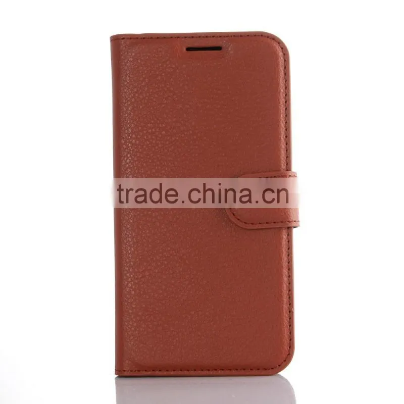 HOT SELLING Luxury Case for Samsung GALAXY S7 edge PU Lichee Leather Flip Cover with Wallet