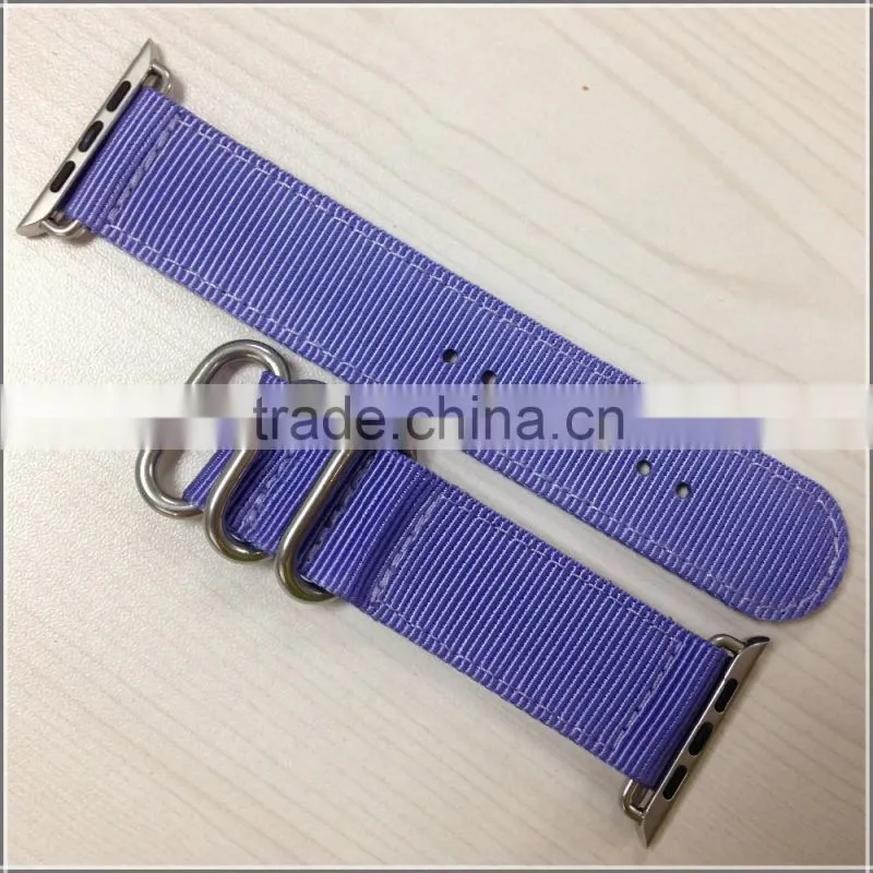 solid color 2 piece quick release watch nylon strap