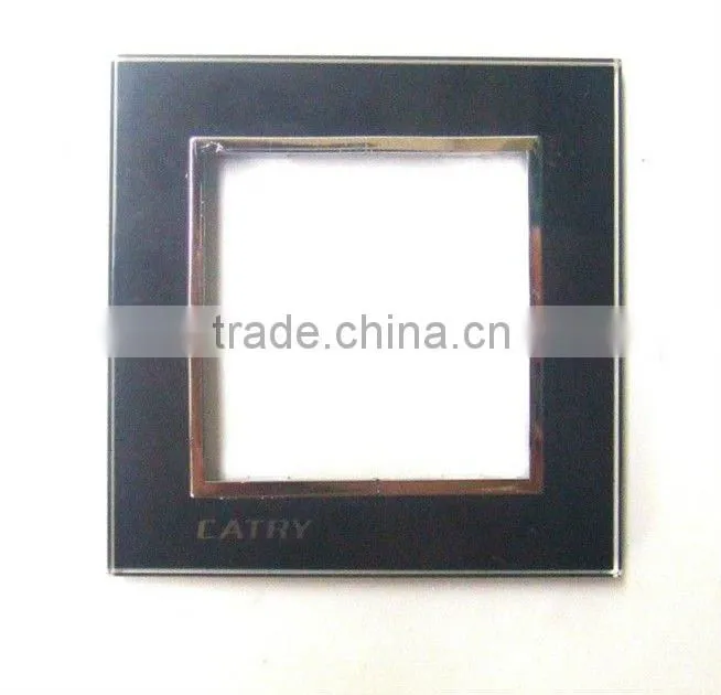 colorful square decorative glass switch panel