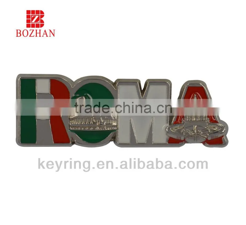 Wholesale key chain custom logo keychain new product Italie key ring beautiful key chain