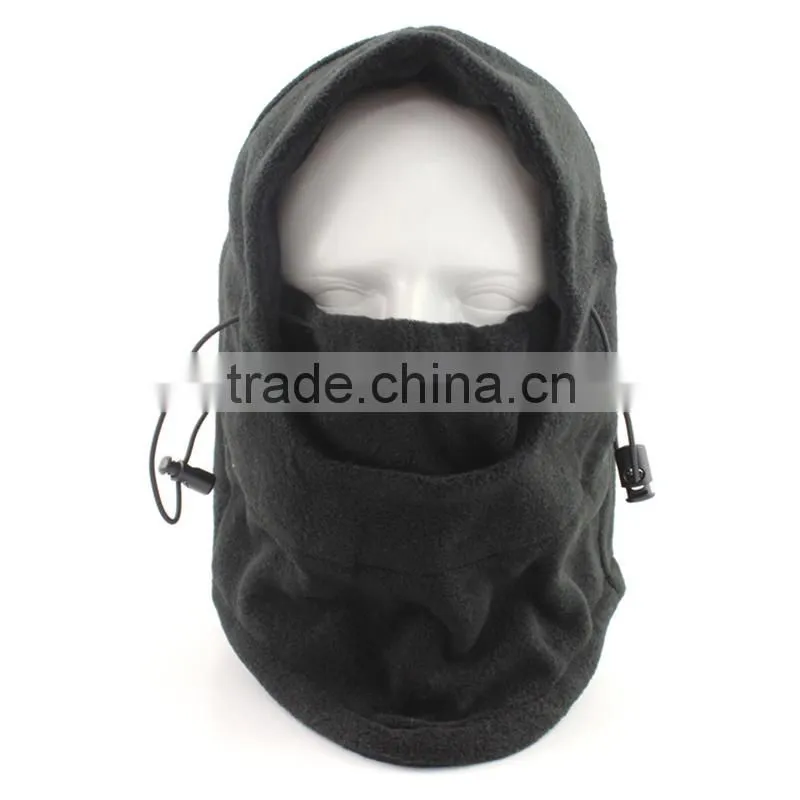 Dark grey motorcycle mask polar fleece balaclava