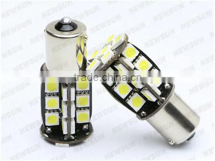 2x car led P21w s25 ba15s 1156 30 led 5050smd canbus led turn signals light bulb lamp 12V white yellow red