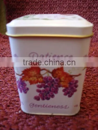 square scented soy tin candle