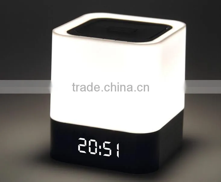 led lamp with bluetooth speaker with Alarm clock