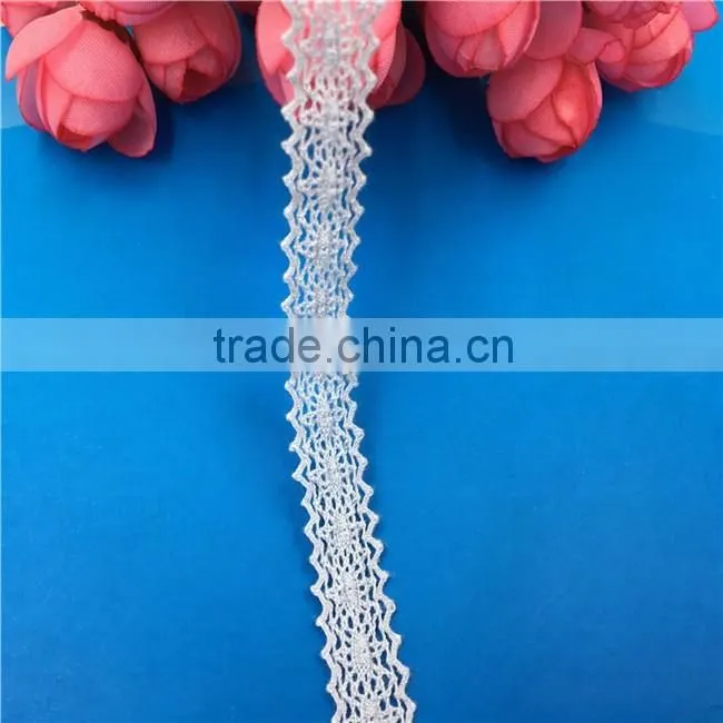 H0006A Elegant Lace Ribbon, 100% Cotton Lace ,Crocheted Lace
