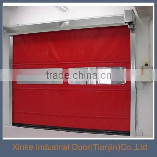 Automatic safety vinyl high speed roll up door HSD-077