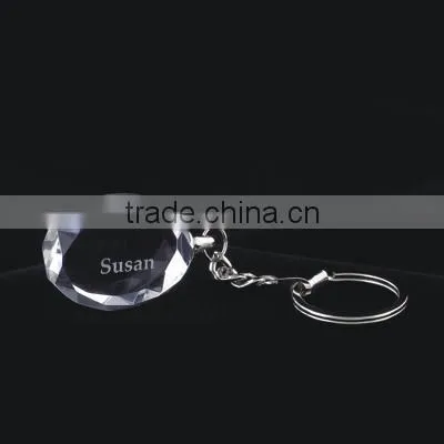 2016 elegant shape crystal keychain