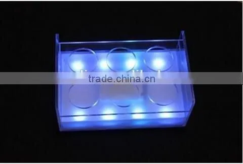 with led light acrylic wine display stand