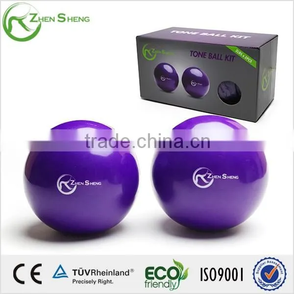 ZHENSHENG sand filled leather medicine ball