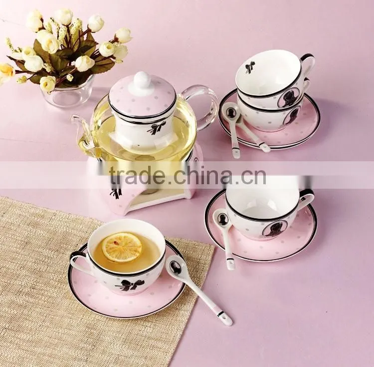 Good Quality Creative Customized Fancy Bone China Ceramics Tea Set