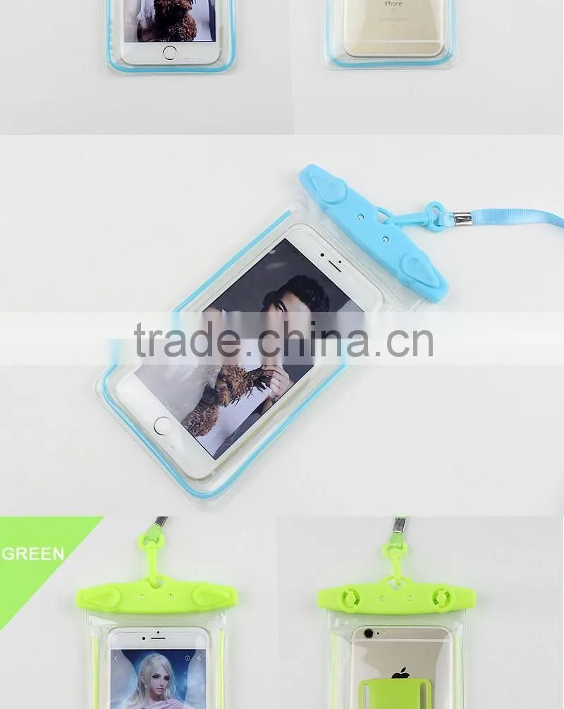High Quality IPX8 Certified Universal Underwater Mobile Phone Waterproof Bags,Luminous Waterproof Pouch