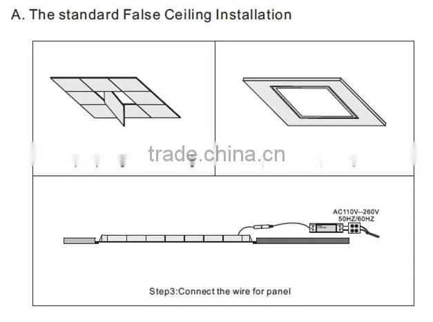Super bright SAA approved LED Panel light 30x120cm, 36W, 4300lm, IES files available