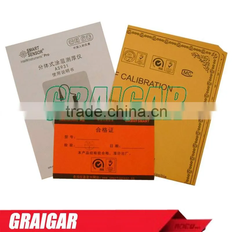 0~1800um, Smartsensor AS931 Digital Film Split Coating Thickness Gauge Meter