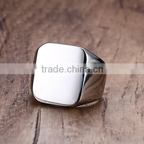 Black Men Stainless Steel Finger Ring ZTRC-294