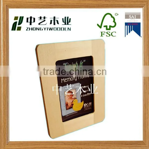Home love decoration gift crafts high quality customized FSC wooden photo frame