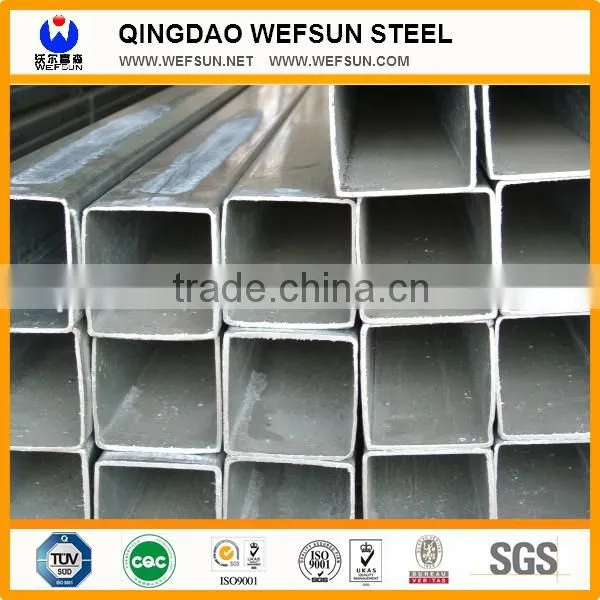 Wide usage timely delivery galvanized square steel tube