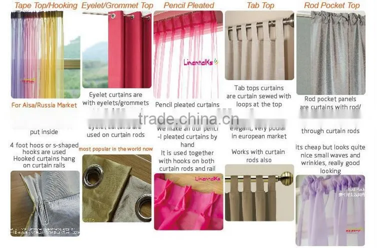 Jacquard Curtain Panel Grommet Drapery make of 100% polyester fabric