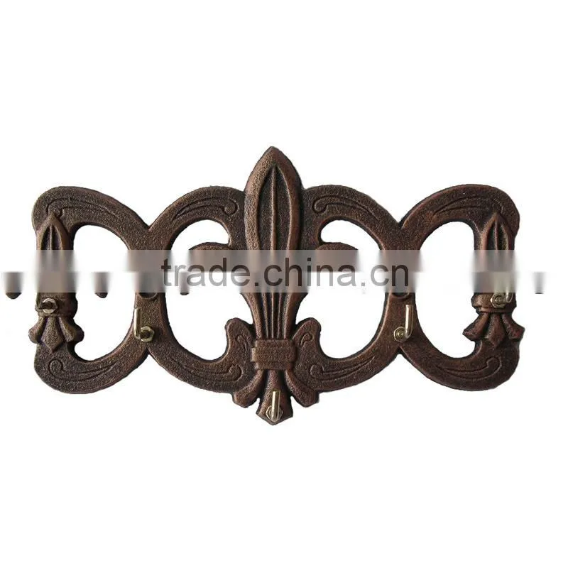 decorative pattern cast iron key holder