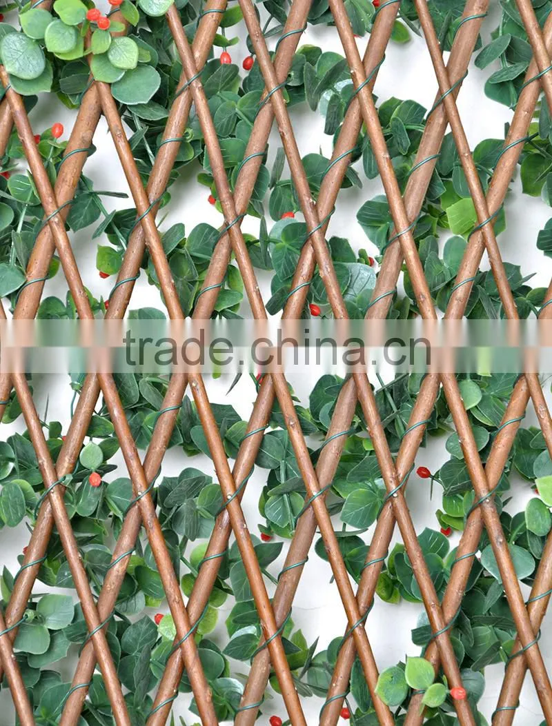 Willow fence with PE material artificial grass