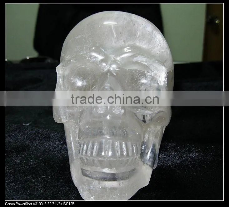 clear crystal skull for gift or fengshui