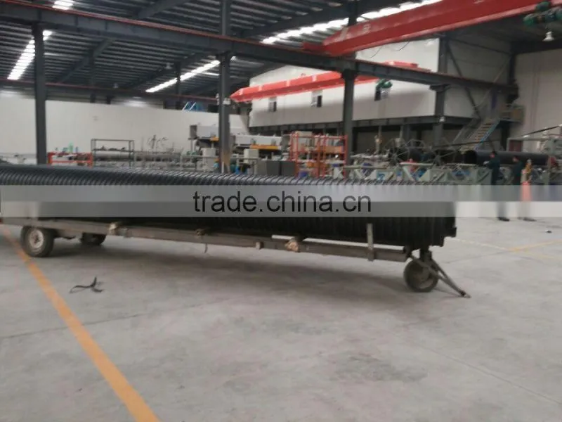 DN500,SN8 steel belt reinforced pe pipe for drainage