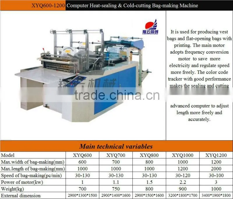 HDPE Garbage Bag Making Machine,Top Sales, Plastic Bag Making Machine For Sale