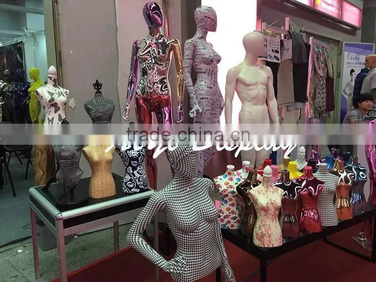 Durable white female half-body white mannequins