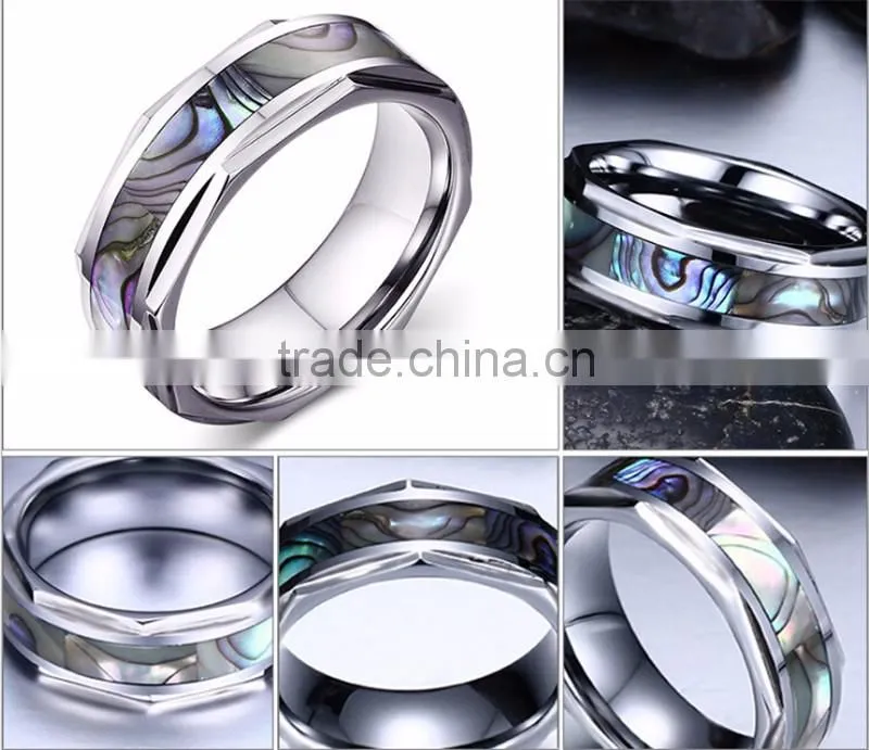Men engagement tungsten carbide ring