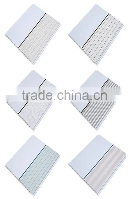 20cm width Silver line shiny surface PVC panel