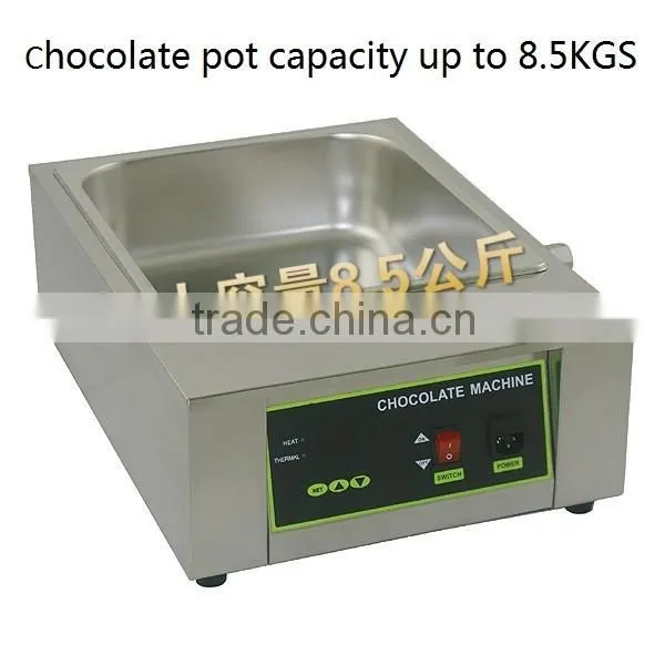 size:36*33*12CM one lattice Electric small chocolate tempering machine with CE ROHS certification, machine to melt chocolate