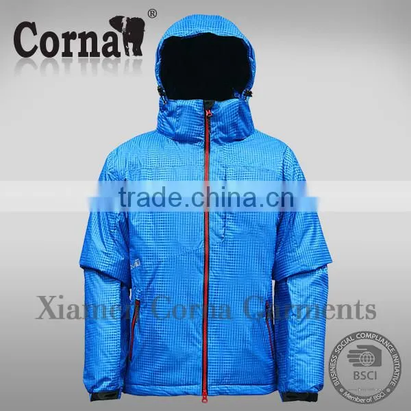 New Arrival outdoor men ski jacket polyester waterproof parka jacket