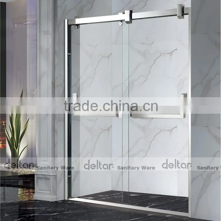 shower enclosure cubicle portable cabins with two sliding glass doors for sale
