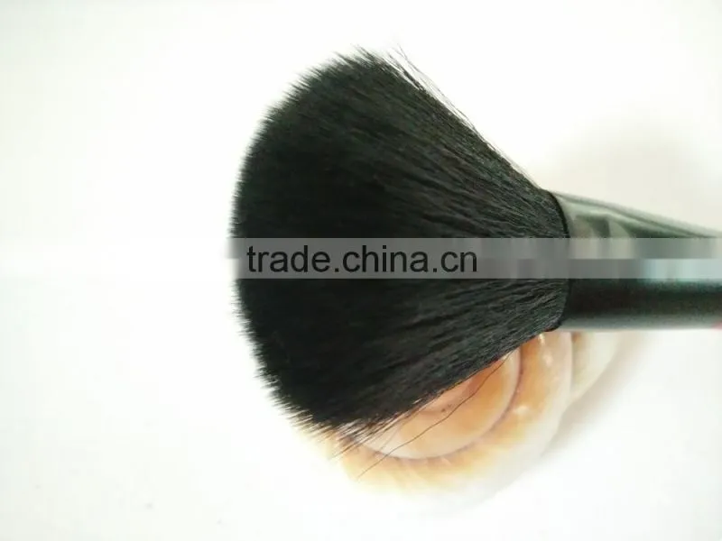 Free sample single synthetic hair brush,red powder cosmetic brush