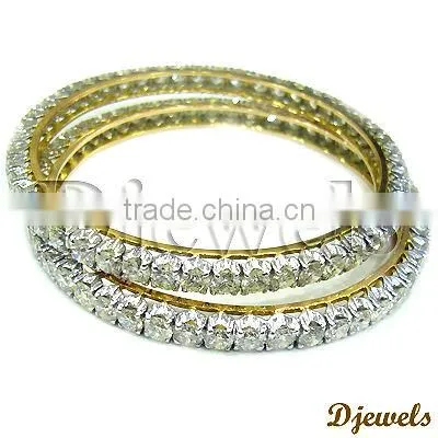 Latest Design Diamond Ladies Bangles, Ladies Diamond Bangles, Diamond Jewelry
