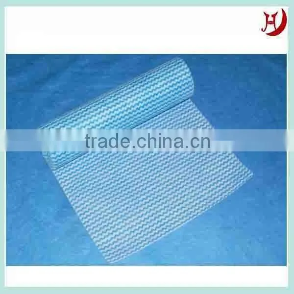 Oil absorbing spunlace nonwoven fabric roll
