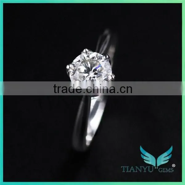 moissanite girdlestone customized 14k gold 1 carat 9 hearts & flower forever one forever brilliant moissanite rings