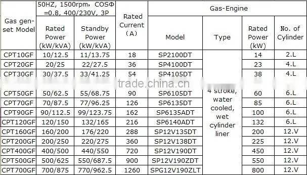 Natural Gas Generator set /fuel Diesel generator / Gas Engine Manufacturer