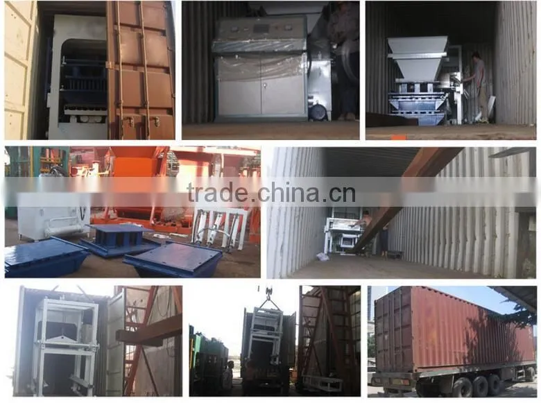 QT40-1 Concrete curbstone making machine concrete color interlocking blocks making machine colour interlock bricks maker