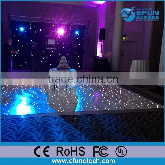acrylic led dance floor panels,white starlit led dance floor