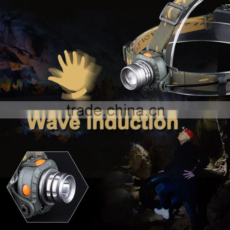 3 AAA Super Bright LED Headlamp Flashlight PIR Motion Sensor Head Torch
