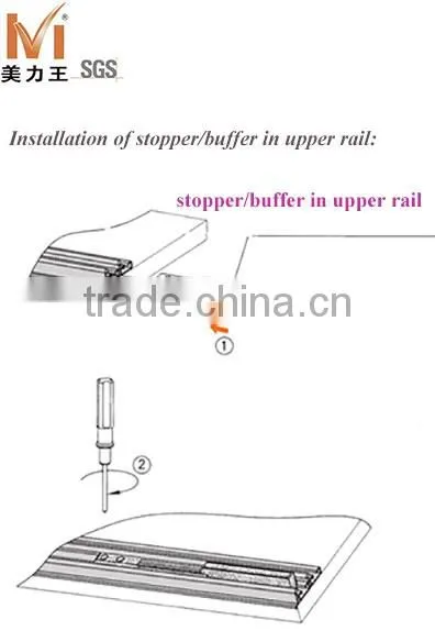 Outer Hanging Soft Closing Wardrobe Sliding Door System