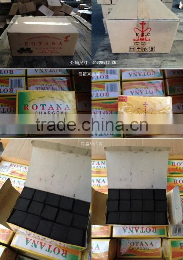 2.5*2.5*1.5cm cube hookah charcoal